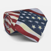 Patriottische Amerikaanse vlag Necktie Stropdas (Opgerold)