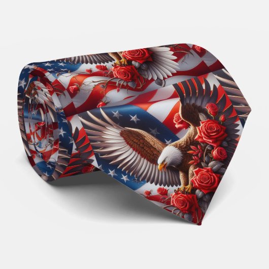 Patriottische Amerikaanse Vlag Nekdas Stropdas (Opgerold)
