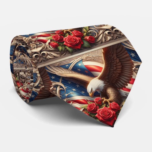 Patriottische Amerikaanse Vlag Nekdas Stropdas (Opgerold)