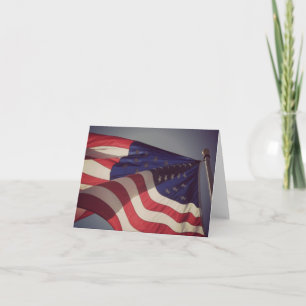 Patriottische Amerikaanse Vlag Notitiekaart