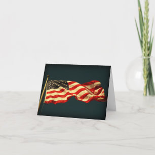 Patriottische Amerikaanse Vlag Notitiekaart