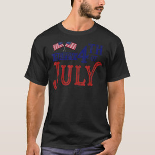 Patriottische Amerikaanse Vlag Onafhankelijkheidsd T-shirt
