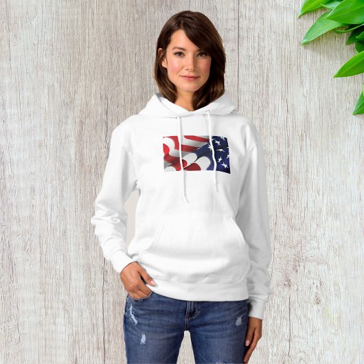 Patriottische Amerikaanse vlag Ontwerp Sterren en Hoodie