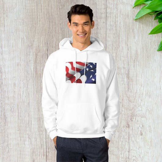 Patriottische Amerikaanse vlag Ontwerp Sterren en  Hoodie