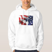 Patriottische Amerikaanse vlag Ontwerp Sterren en  Hoodie (Voorkant)