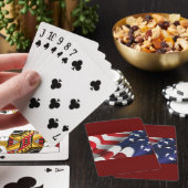 Patriottische Amerikaanse vlag Ontwerp Sterren en  Pokerkaarten (Insitu)