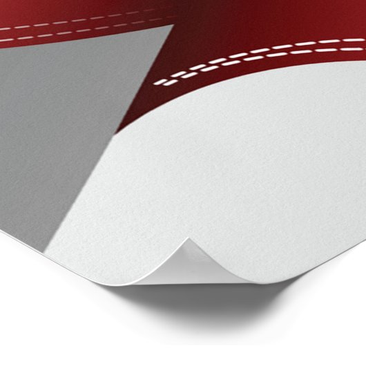 Patriottische Amerikaanse vlag Ontwerp Sterren en Poster (Hoek)