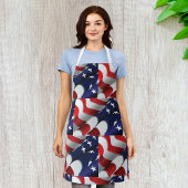 Patriottische Amerikaanse vlag Ontwerp Sterren en  Schort