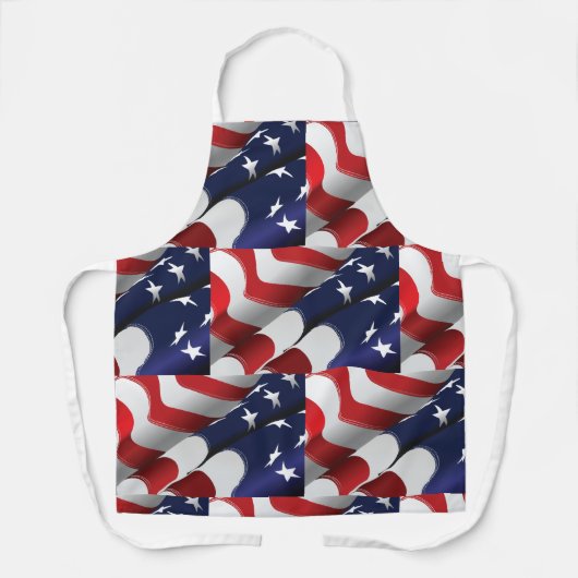 Patriottische Amerikaanse vlag Ontwerp Sterren en  Schort (Voorkant)