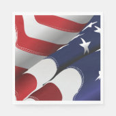 Patriottische Amerikaanse vlag Ontwerp Sterren en  Servet (Voorkant)
