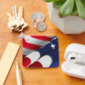 Patriottische Amerikaanse vlag Ontwerp Sterren en Sleutelhanger