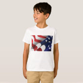Patriottische Amerikaanse vlag Ontwerp Sterren en T-shirt (Voorkant volledig)
