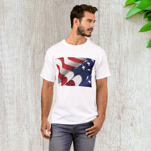 Patriottische Amerikaanse vlag Ontwerp Sterren en  T-shirt