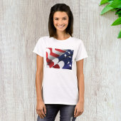 Patriottische Amerikaanse vlag Ontwerp Sterren en  T-shirt