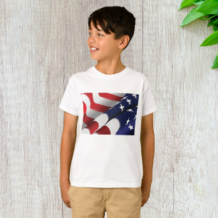 Patriottische Amerikaanse vlag Ontwerp Sterren en  T-shirt