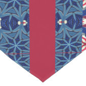 Patriottische Amerikaanse vlag op 4 juli Korte Tafelloper (Hoek)