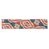 Patriottische Amerikaanse vlag op 4 juli Korte Tafelloper (Horizontaal)