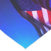 Patriottische Amerikaanse vlag op 4 juli Korte Tafelloper (Hoek)