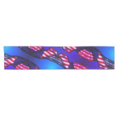 Patriottische Amerikaanse vlag op 4 juli Korte Tafelloper (Horizontaal)