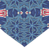 Patriottische Amerikaanse vlag op 4 juli Korte Tafelloper (Hoek)