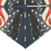 Patriottische Amerikaanse vlag op 4 juli Korte Tafelloper (Hoek)