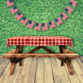 Patriottische Amerikaanse vlag op 4 juli Vlaggetjes