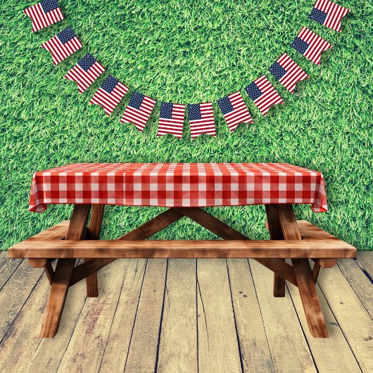 Patriottische Amerikaanse vlag op 4 juli Vlaggetjes