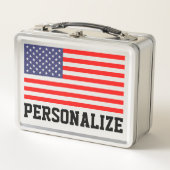 Patriottische Amerikaanse vlag, oude schoolmetalen (Voorkant)