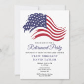 Patriottische Amerikaanse Vlag Pensioenpartij Kaart (Voorkant)