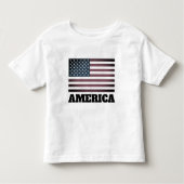 Patriottische Amerikaanse vlag peuter t shirt (Voorkant)