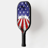 Patriottische Amerikaanse vlag Pickleball Paddle (Links)