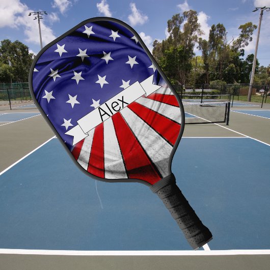 Patriottische Amerikaanse vlag Pickleball Paddle