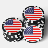 Patriottische Amerikaanse vlag poker chips voor ka (Opstapeling)