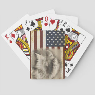 Patriottische Amerikaanse vlag Pokerkaarten