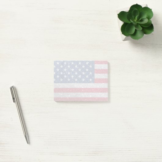 Patriottische Amerikaanse Vlag Post-it® Notes (Kantoor)