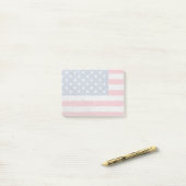 Patriottische Amerikaanse Vlag Post-it® Notes (Op bureau)