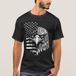 Patriottische Amerikaanse vlag print T-shirt