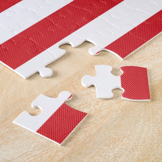 Patriottische Amerikaanse vlag Puzzle Legpuzzel (Zijkant)