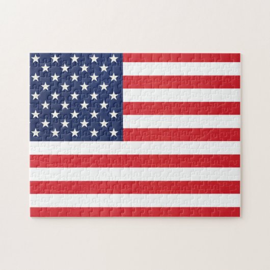 Patriottische Amerikaanse vlag Puzzle Legpuzzel (Horizontaal)