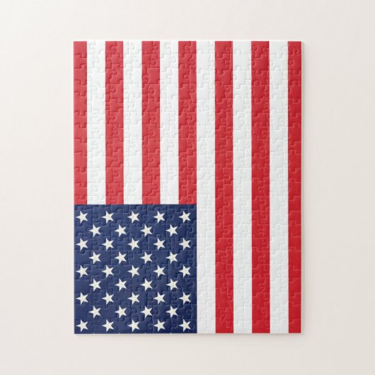 Patriottische Amerikaanse vlag Puzzle Legpuzzel (Verticaal)