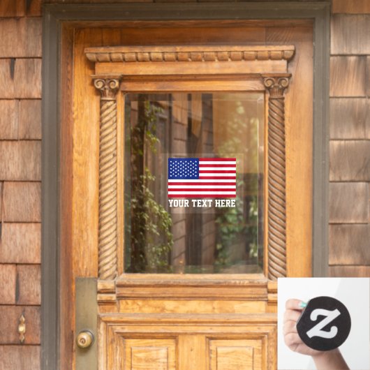 Patriottische Amerikaanse vlag Raamsticker (Huis Deur)