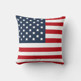 Patriottische Amerikaanse vlag Red White Blue Pill Kussen
