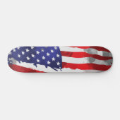 Patriottische Amerikaanse vlag Red White Blue USA Persoonlijk Skateboard (Horizontaal)