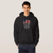 Patriottische Amerikaanse vlag Retro Amerikaanse v Hoodie (Voorkant volledig)