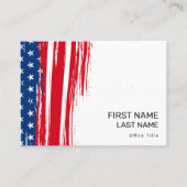 Patriottische Amerikaanse vlag Rode politieke camp Visitekaartje (Voorkant)