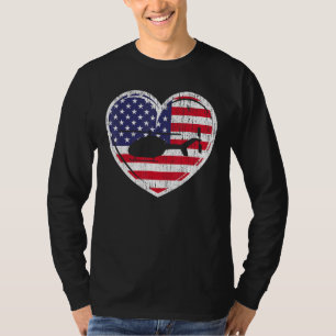 Patriottische Amerikaanse vlag Rode Witte & Blauwe T-shirt