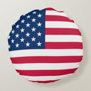 Patriottische Amerikaanse vlag rond kussen
