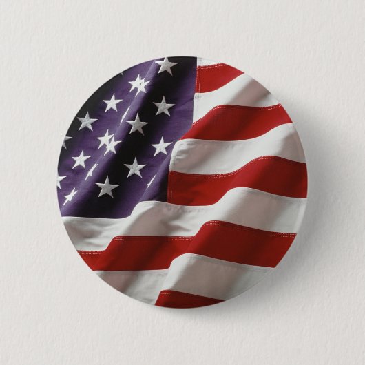 Patriottische Amerikaanse vlag Ronde Button 5,7 Cm (Voorkant)