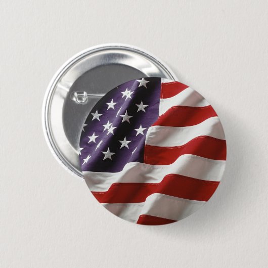 Patriottische Amerikaanse vlag Ronde Button 5,7 Cm (Voorkant /achterkant)