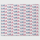 Patriottische Amerikaanse vlag, rood, wit en blauw Cadeaupapier (Vlak)